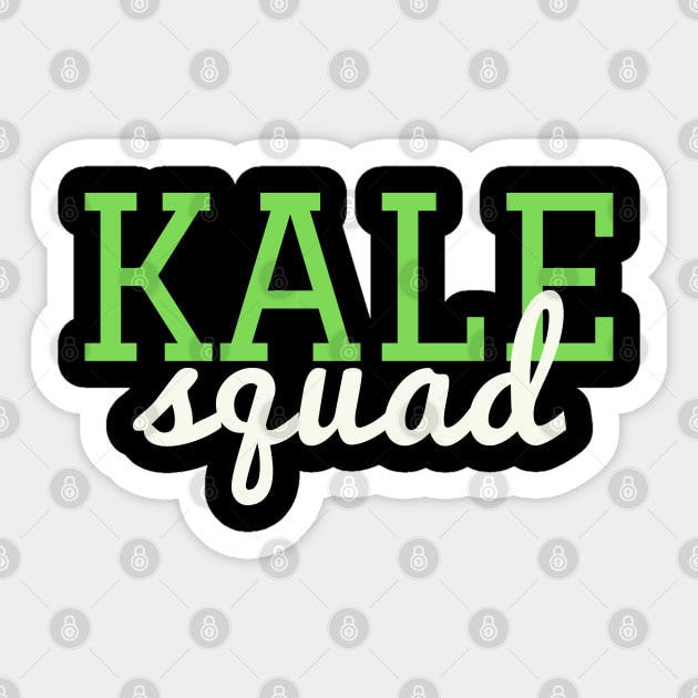 Kale Squad - Funny Vegetarian Veg Vegan Sticker by Printorzo